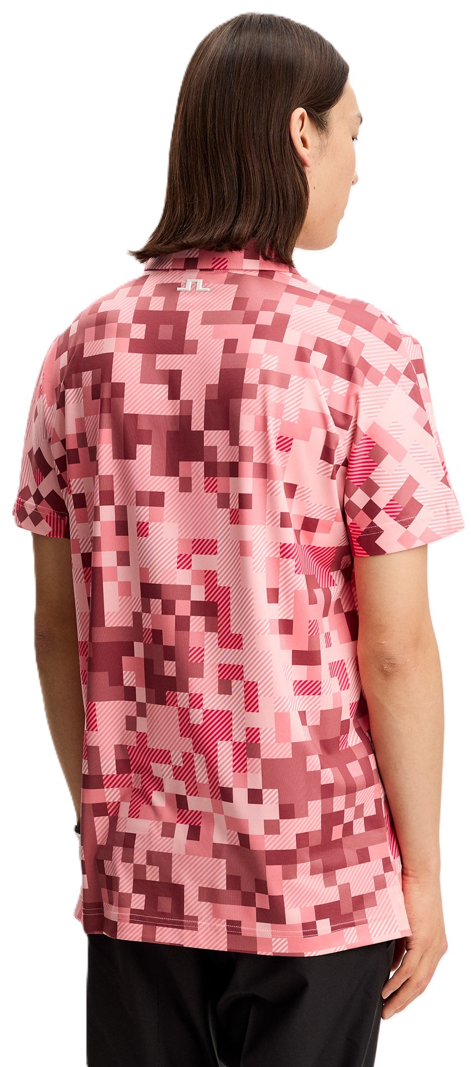 J.Lindeberg Dario Tour Print pánské polo, tour 26 pink