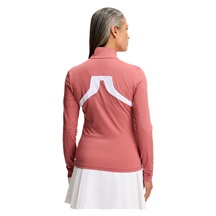 J.Lindeberg Janice Mid layer dámská mikina, withered rose