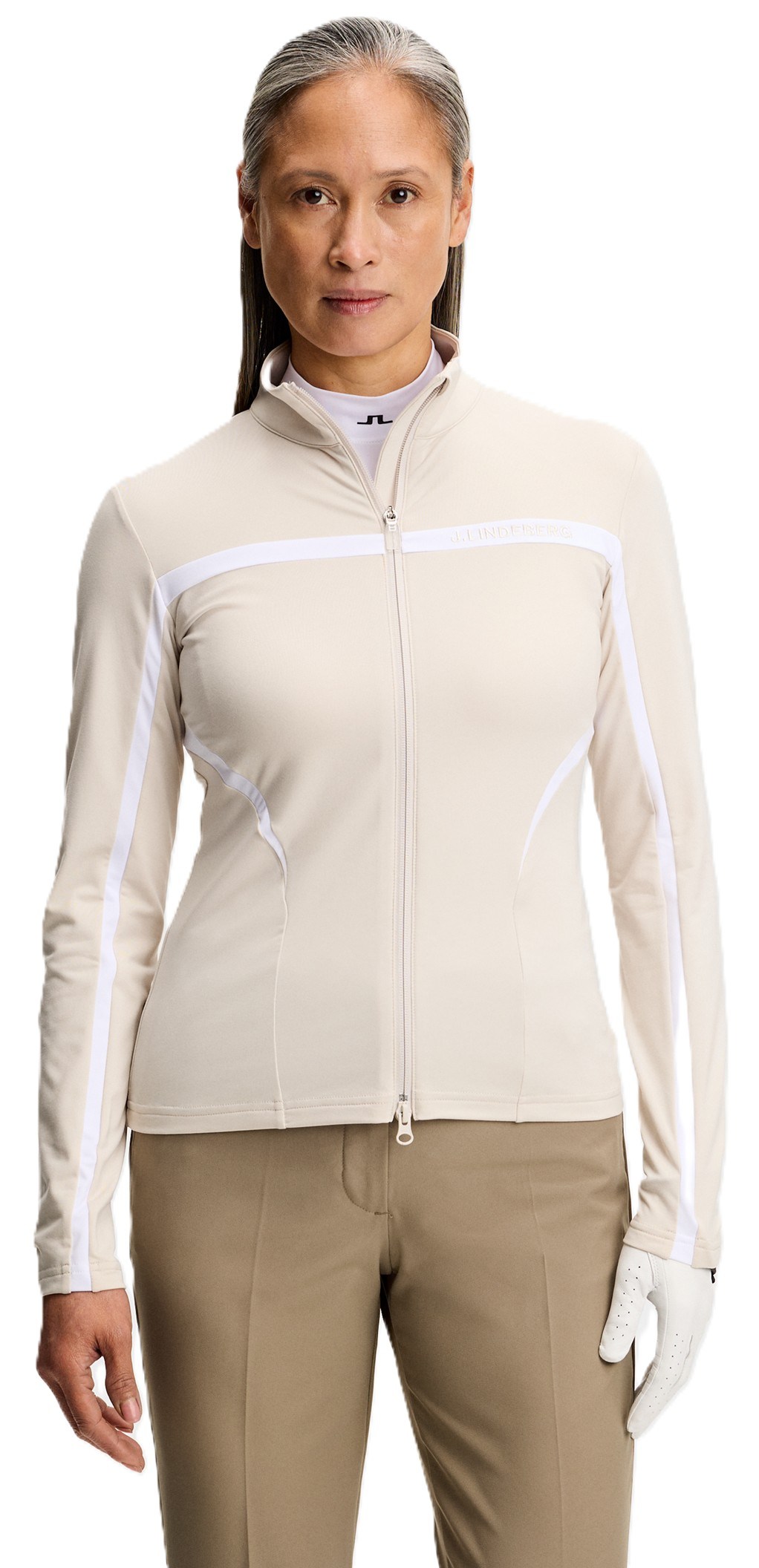 J.Lindeberg Janice Mid layer dámská mikina, moonbeam