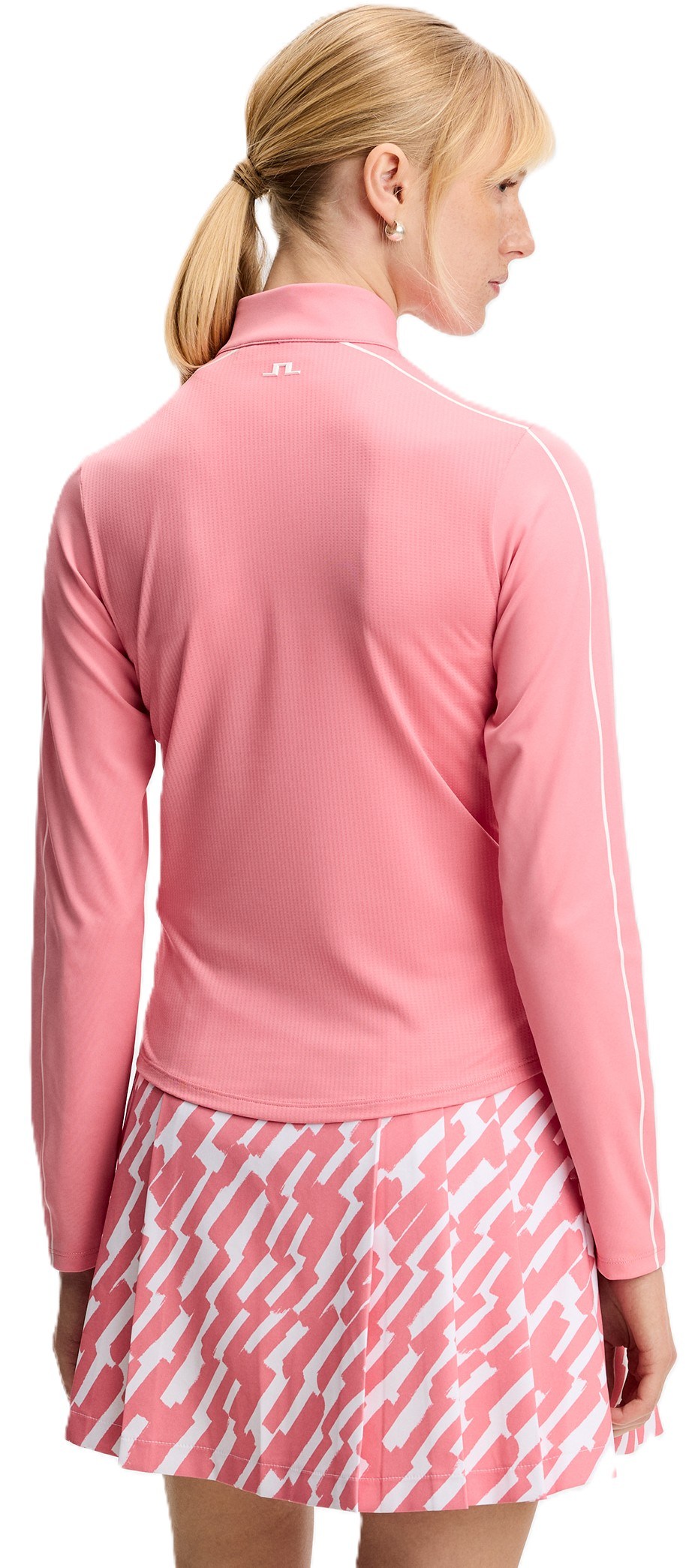 J.Lindeberg Adiola Quarter Zip Mid Layer dámská mikina, flamingo plume