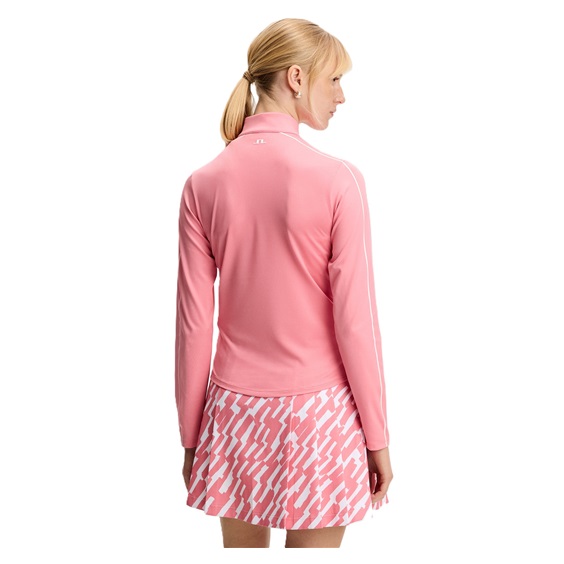 J.Lindeberg Adiola Quarter Zip Mid Layer dámská mikina, flamingo plume