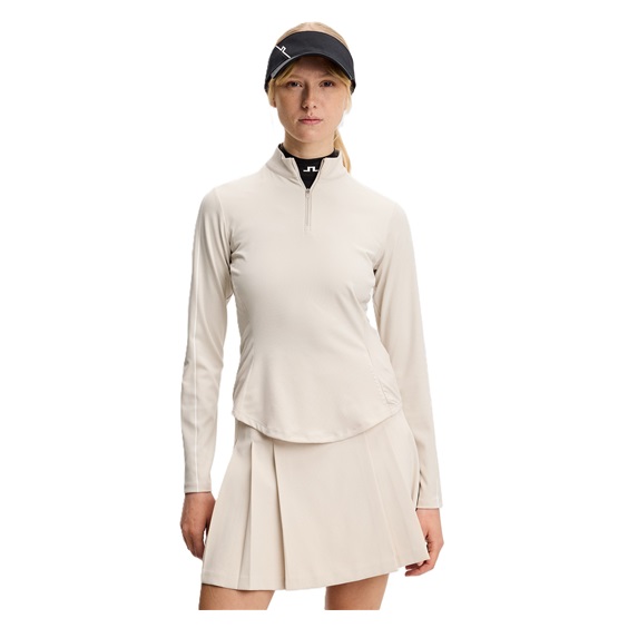 J.Lindeberg Adiola Quarter Zip Mid Layer dámská mikina, moonbeam