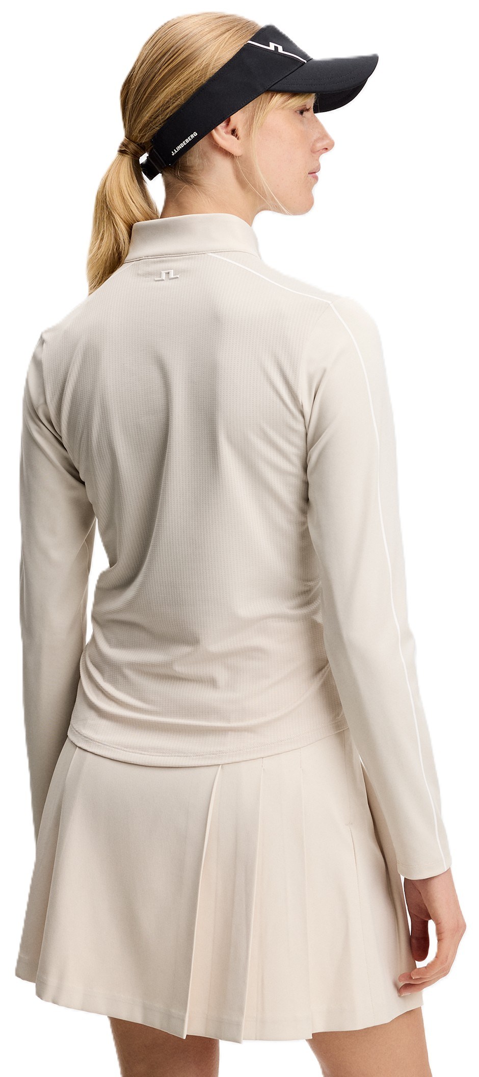 J.Lindeberg Adiola Quarter Zip Mid Layer dámská mikina, moonbeam