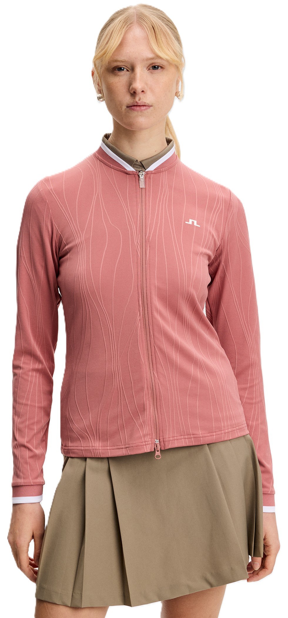 J.Lindeberg Susanna Mid Layer dámská mikina, withered rose