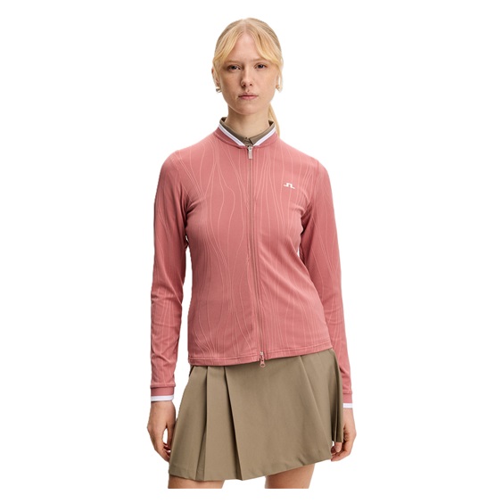 J.Lindeberg Susanna Mid Layer dámská mikina, withered rose