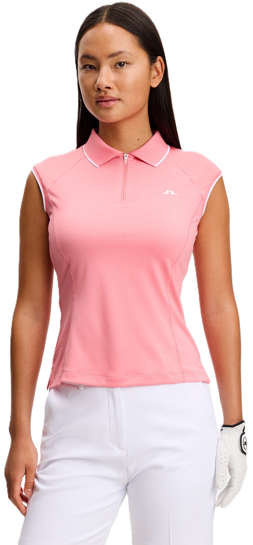 J.Lindeberg Lei dámské polo, flamingo plume