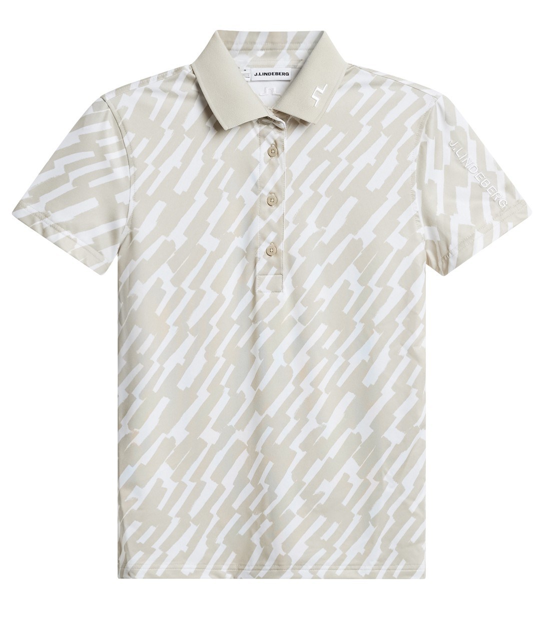 J.Lindeberg Tour Tech Print dámské polo, oak island fossil
