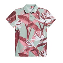 J.Lindeberg Tour Tech Print dámské polo, paradise jadeite