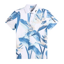 J.Lindeberg Tour Tech Print dámské polo, paradise skylight