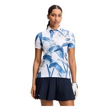 J.Lindeberg Tour Tech Print dámské polo, paradise skylight