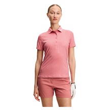 J.Lindeberg Tour Tech Print dámské polo, bridge stack rose