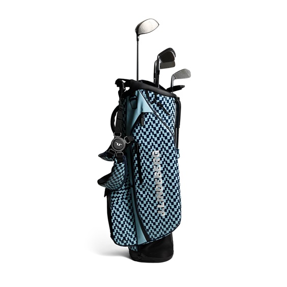 J. Lindeberg Play Printed stand bag, Bridge Stack Forget Navy M