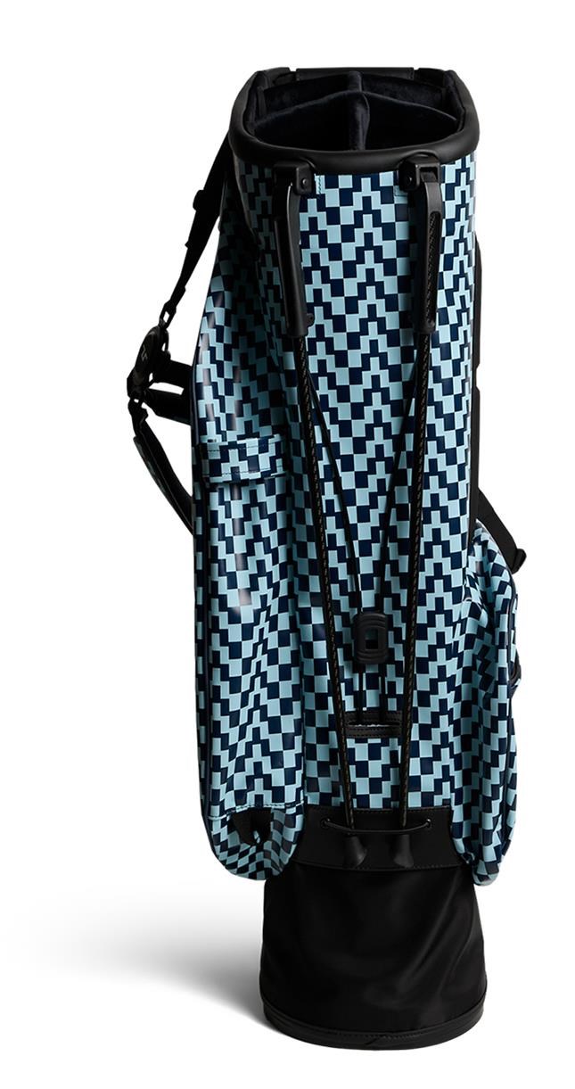 J. Lindeberg Play Printed stand bag, Bridge Stack Forget Navy M