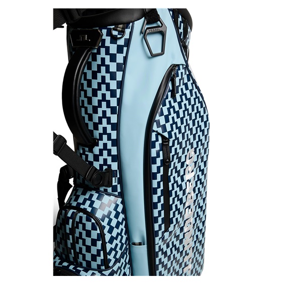 J. Lindeberg Play Printed stand bag, Bridge Stack Forget Navy M