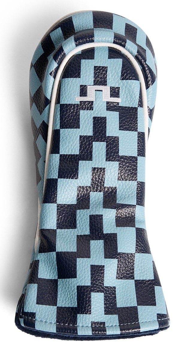 J.Lindeberg Fairway Printed kryt hlavy, bridge stack forget navy