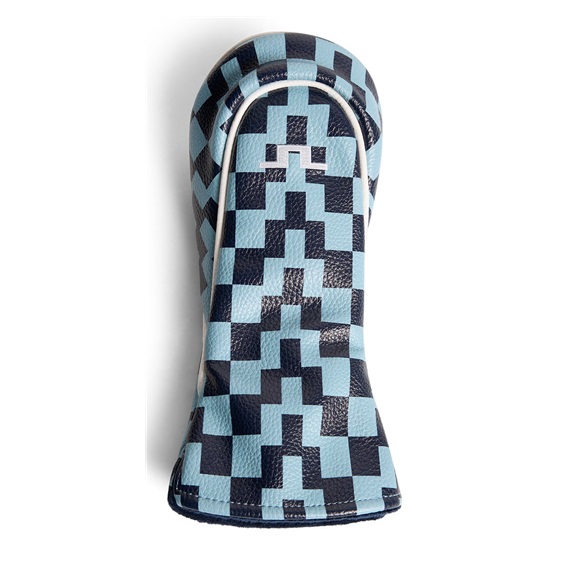J.Lindeberg Fairway Printed kryt hlavy, bridge stack forget navy