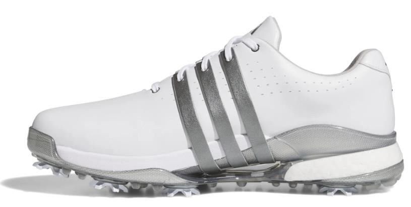 Adidas Tour360 24 pánské golfové boty, white/iron metal/silver