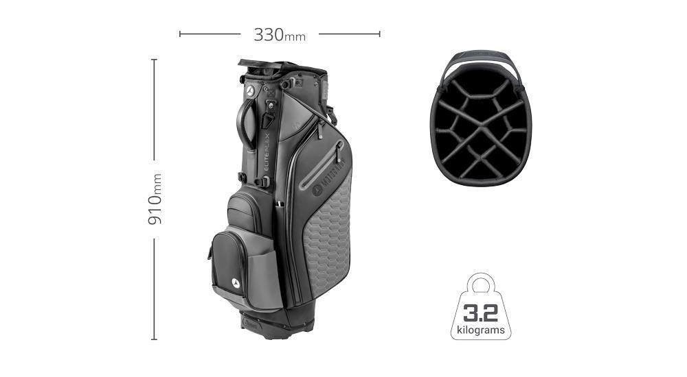 LIMITED - Motocaddy EliteFLEX stand bag, bílo/černý