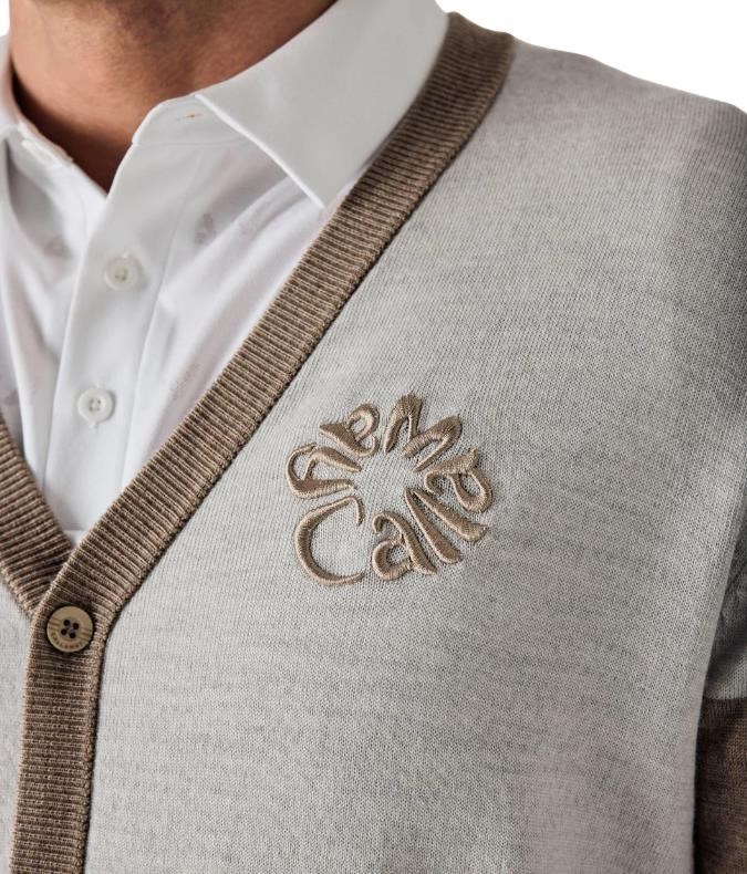 Callaway Legacy Collection Blocked Cardigan pánský svetr, fields of rye heather
