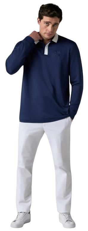 Callaway Mixed Medai Legacy Colection Longsleeve Blocked pánské polo, tmavě modré
