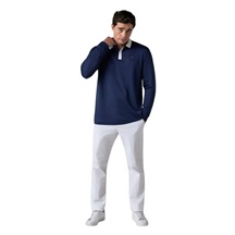 Callaway Mixed Medai Legacy Colection Longsleeve Blocked pánské polo, tmavě modré