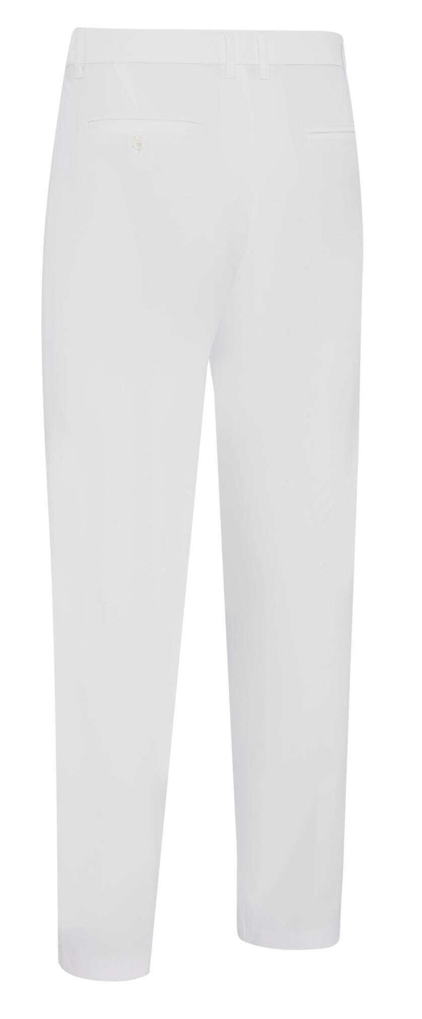 Callaway Legacy Collection Flat Front with elastic rib piecing at waist pánské kalhoty, bílé