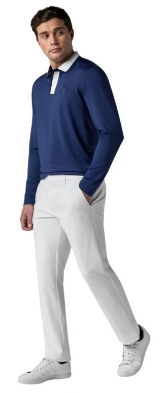 Callaway Legacy Collection Flat Front with elastic rib piecing at waist pánské kalhoty, bílé