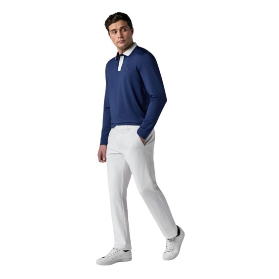 Callaway Legacy Collection Flat Front with elastic rib piecing at waist pánské kalhoty, bílé