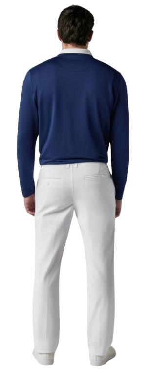 Callaway Legacy Collection Flat Front with elastic rib piecing at waist pánské kalhoty, bílé