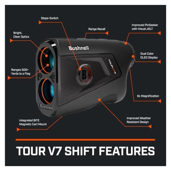 Bushnell Tour V7 Shift laserový dálkoměr