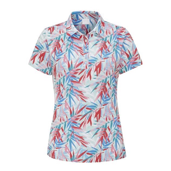 Ping  Aeria Printed dámské polo, tropic retreat