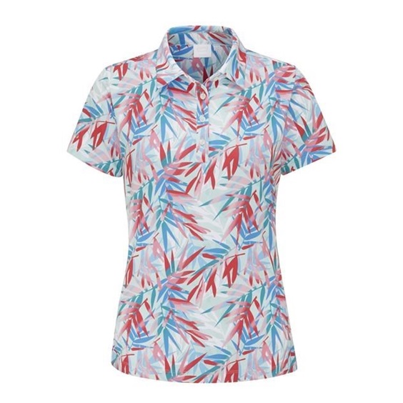 Ping  Aeria Printed dámské polo, tropic retreat