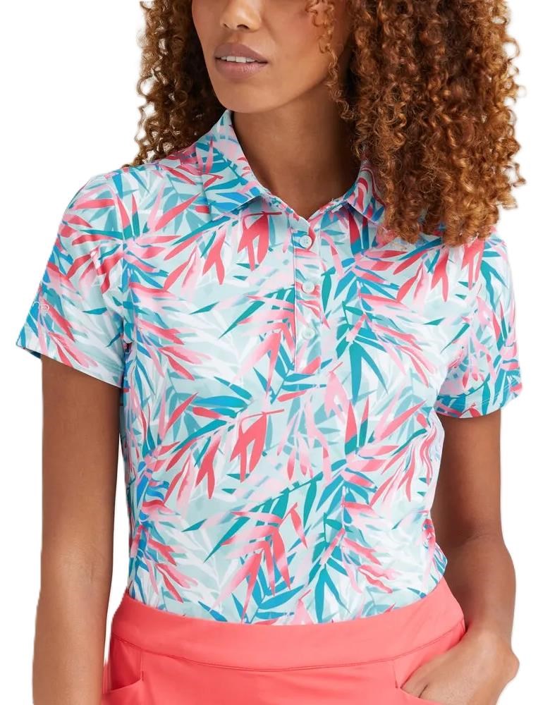 Ping  Aeria Printed dámské polo, tropic retreat