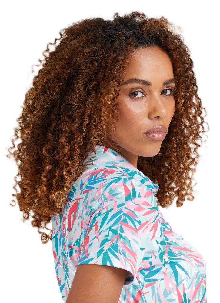 Ping  Aeria Printed dámské polo, tropic retreat