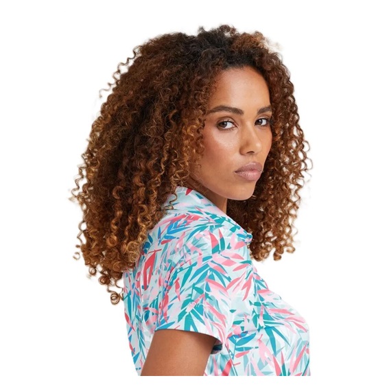 Ping  Aeria Printed dámské polo, tropic retreat