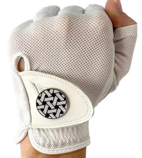 Best of Golf America Half Finger dámská golfová rukavice, bílá
