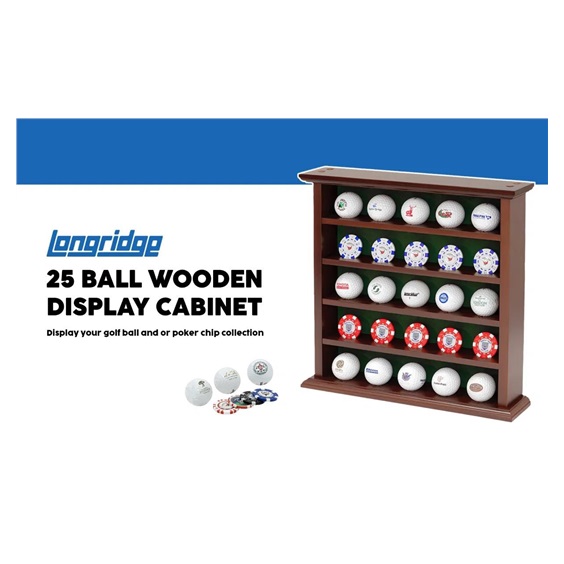 Longridge 25 Ball Wooden Display Rack dřevěná police