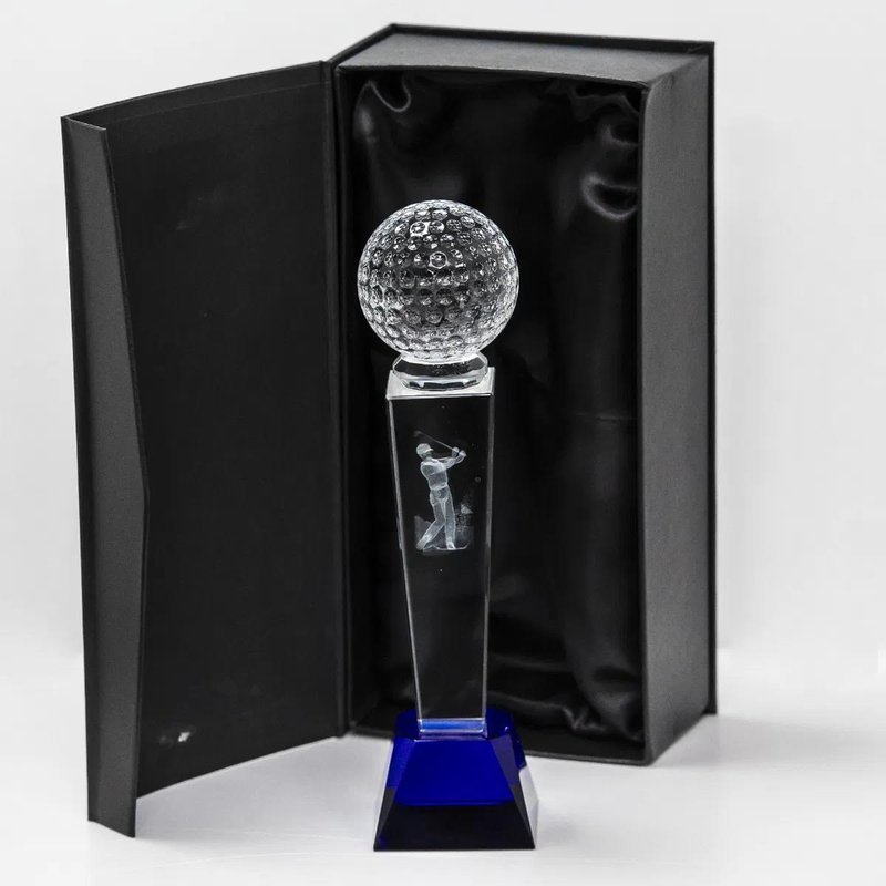 Longridge Crystal Golf Trophy 235mm golfová trofej