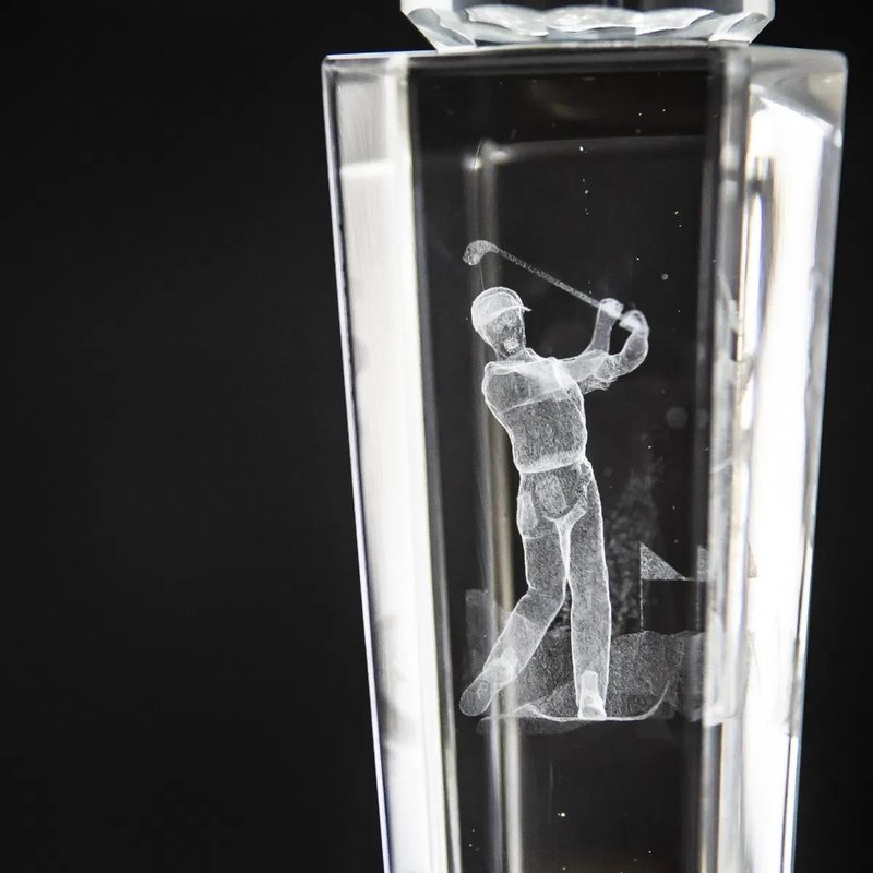 Longridge Crystal Golf Trophy 235mm golfová trofej