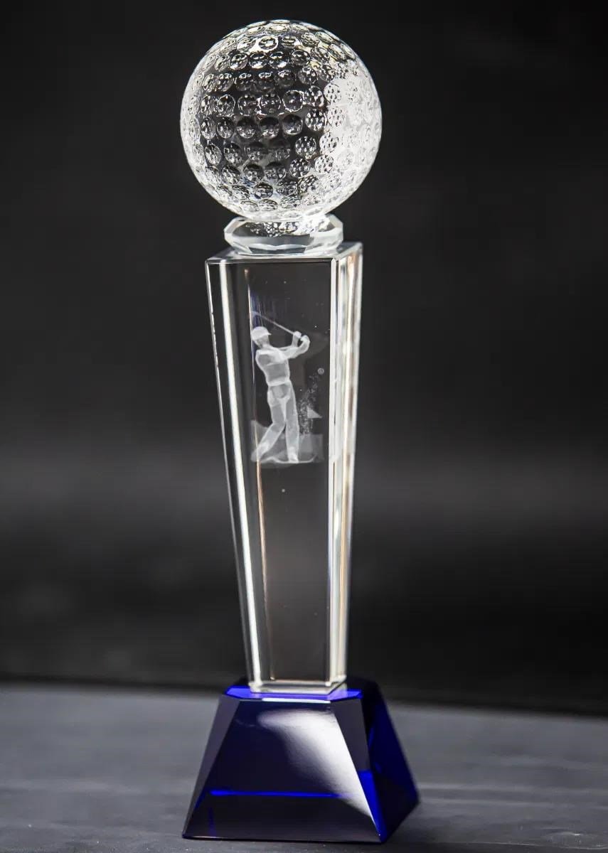 Longridge Crystal Golf Trophy 235mm golfová trofej