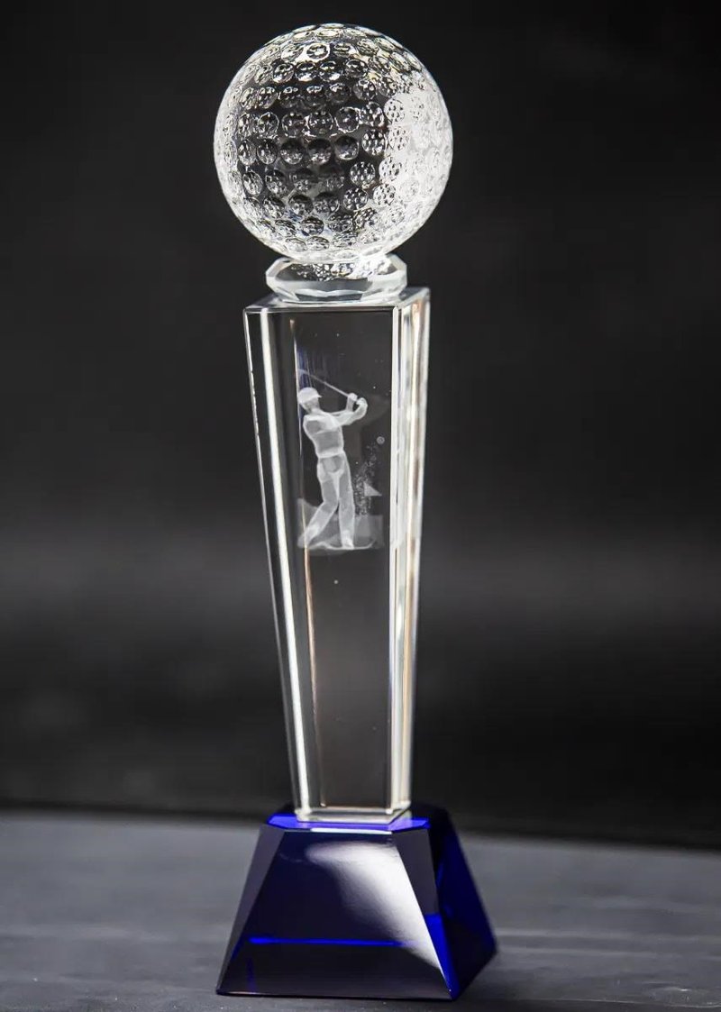 Longridge Crystal Golf Trophy 235mm golfová trofej