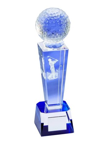 Longridge Crystal Golf Trophy 235mm golfová trofej