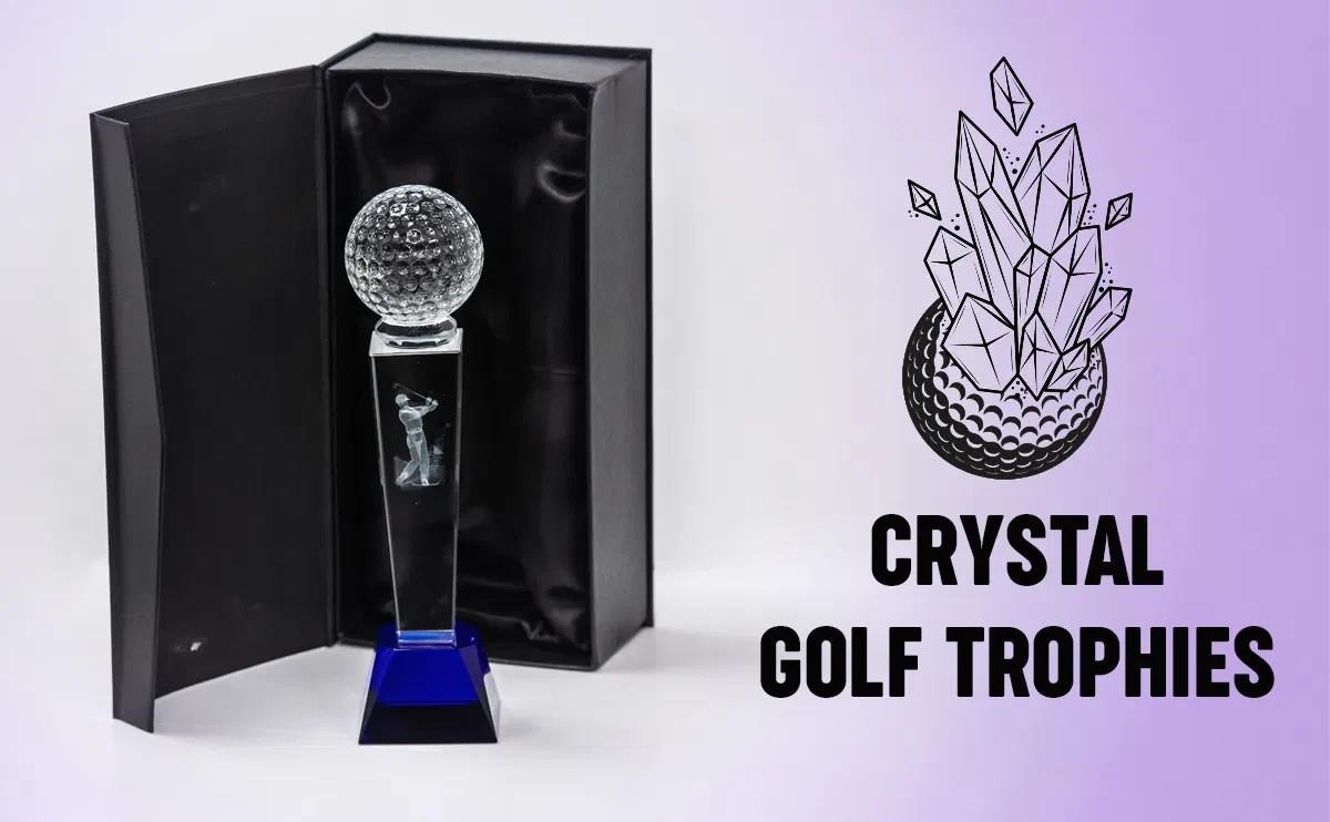 Longridge Crystal Golf Trophy 235mm golfová trofej