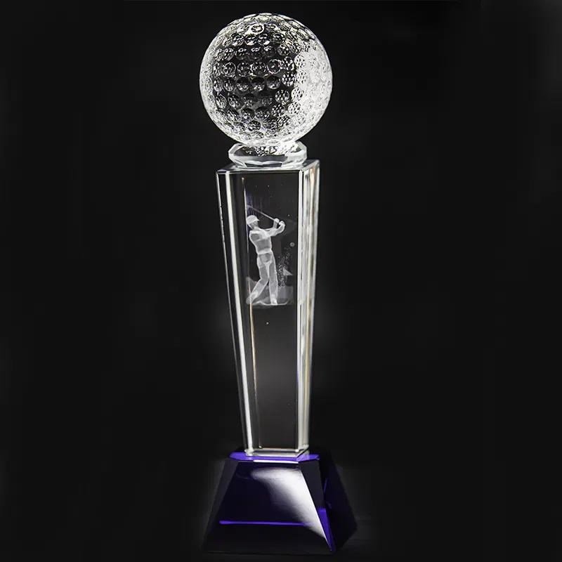 Longridge Crystal Golf Trophy 235mm golfová trofej