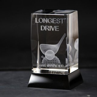 Longridge Drive Crystal Golf Trophy golfová trofej