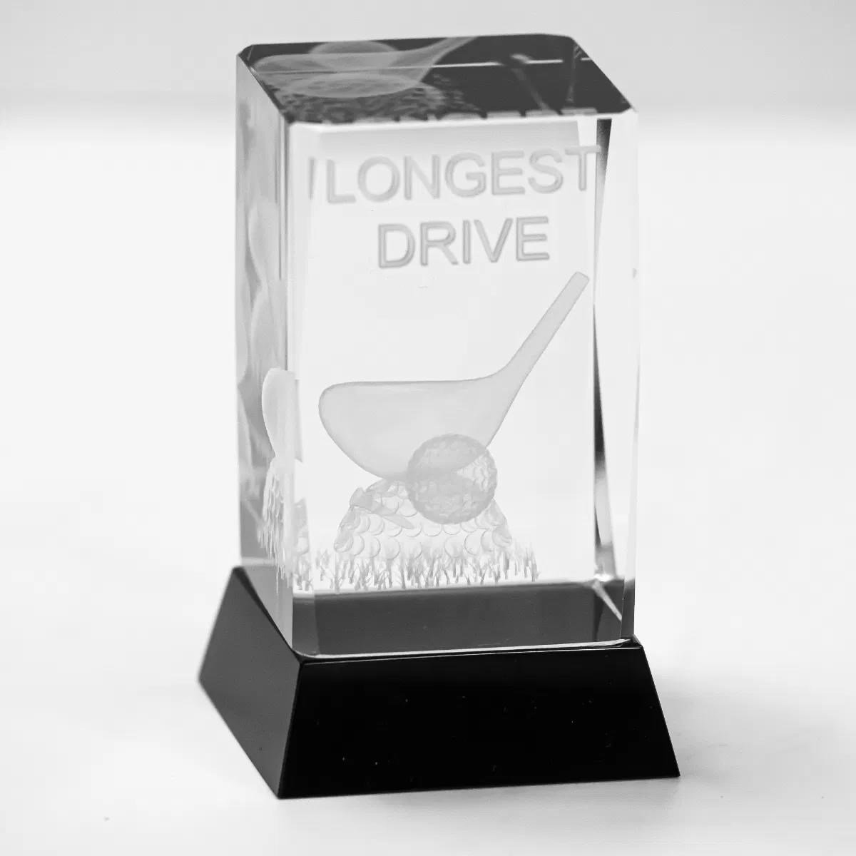 Longridge Drive Crystal Golf Trophy golfová trofej
