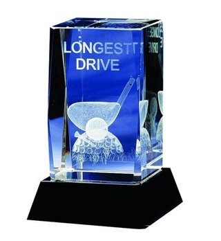 Longridge Drive Crystal Golf Trophy golfová trofej