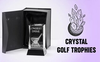 Longridge Drive Crystal Golf Trophy golfová trofej