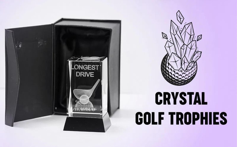 Longridge Drive Crystal Golf Trophy golfová trofej