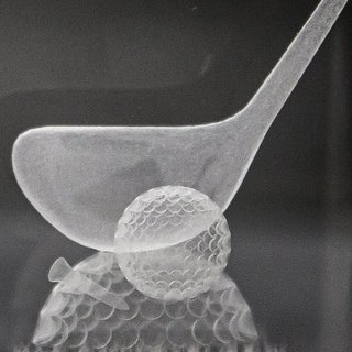 Longridge Drive Crystal Golf Trophy golfová trofej